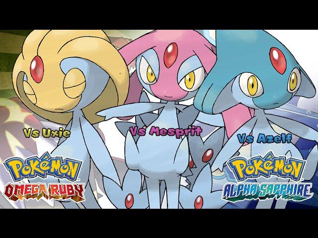 Pokémon Omega Ruby & Alpha Sapphire - Uxie, Mesprit & Azelf Battle Music (HQ)