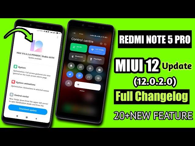 Redmi Note 5 Pro MIUI 12.0.2.0 New Update Full Changelog | Redmi Note 5 Pro MIUI 12