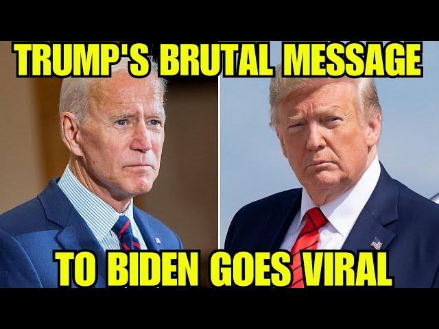 Trump’s Blistering Early Morning Message to Biden Goes Viral, Shocks Americans