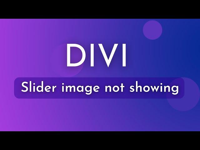 How to fix Divi slider image not showing on mobile (divi theme 3.0 tutorial)