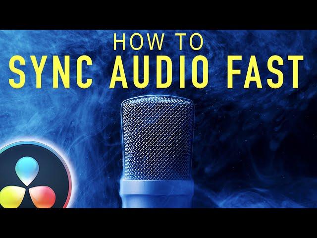 SYNC AUDIO FAST Tutorial | DaVinci Resolve 16 Tutorial