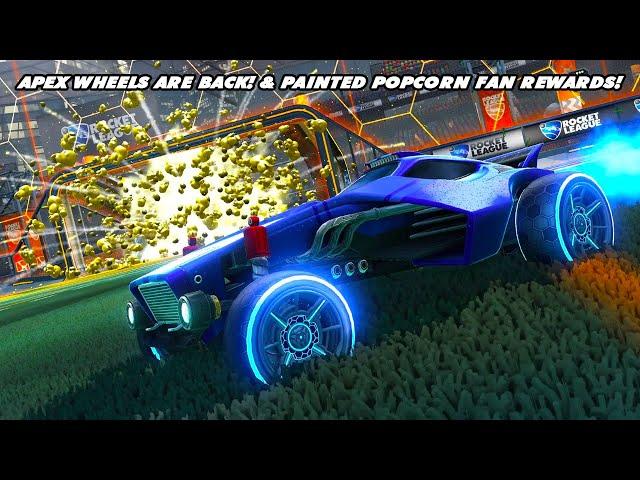 Apex Wheels Are BACK! & *NEW* Painted Popcorn Fan Rewards! - RLCS World Championship