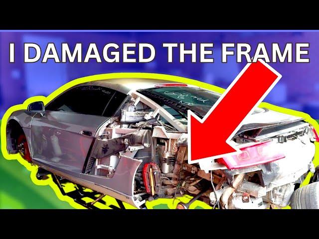 MY AUDI R8 HAS FRAME DAMAGE AND IT'S MY FAULT