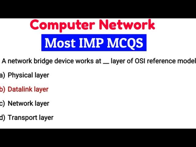 Networking MCQ Questions and Answers | Computer Network MCQ | Zeenat Hasan Academy