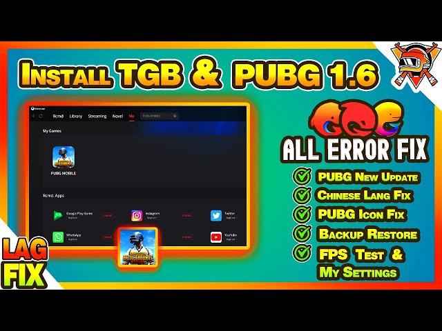 How to install Tencent Gaming Buddy Update Official Version with PUBG Mobile 1.6  | Eng Fix | Packs