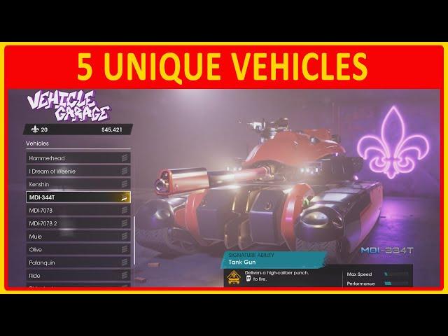 Saints Row | 5 Most Overpowered Vehicles + How To Get Them