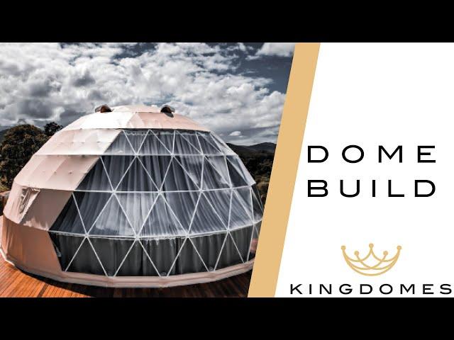 INCREDIBLE GEODESIC DOME BUILD TIMELAPSE!