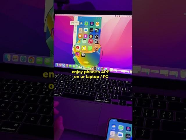 Use your iPhone on PC/Laptop？#screenmirroring #screencast #mobiletopc #iphonetips #apple #emulator