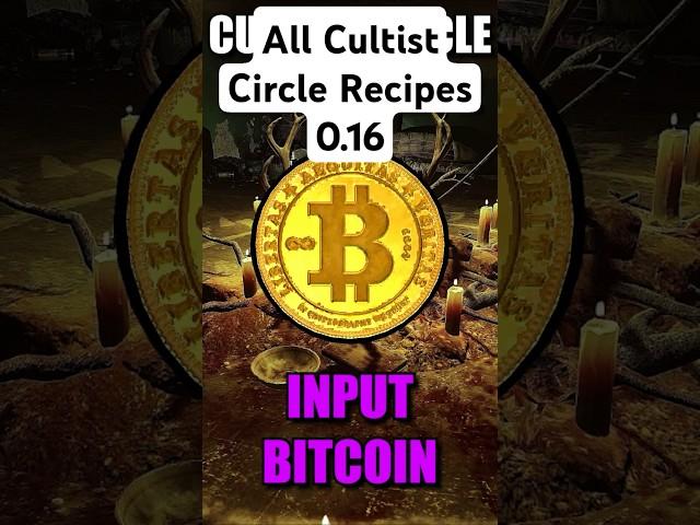 All Cultist Circle Recipes, It Works Once