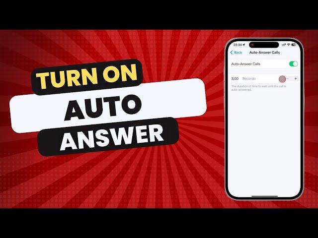 How To Turn On Auto Answer On iPhone in 2024