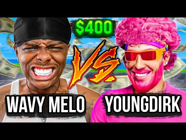 WAVY MELLO vs YOUNG DIRK in a $400 WAGER! CRAZIEST WAGER OF ALL TIME - NBA 2K24