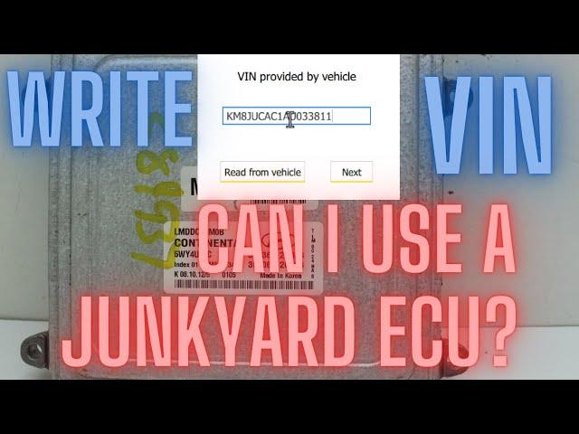 How To Program a Junkyard Engine Computer | Write VIN | Used ECU