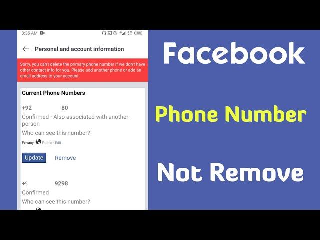 how to remove primary phone number facebook | facebook primary phone number kaise remove kare