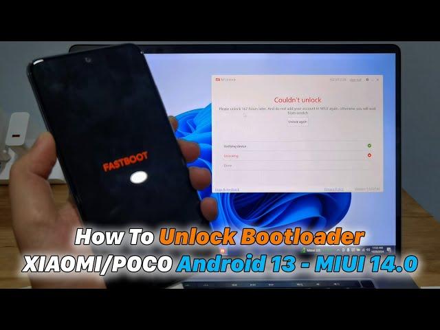 How To Unlock Bootloader XIAOMI/POCO Android 13 - MIUI 14.0