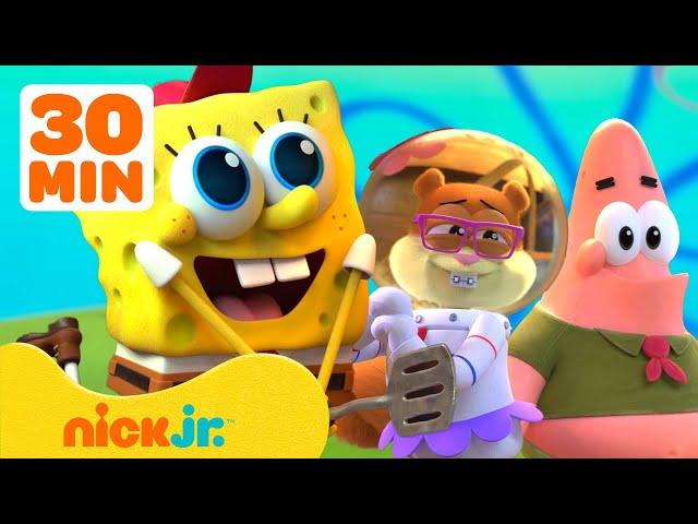 SpongeBob's Kamp Koral BFF Adventures & More!  30 Minute Compilation | Nick Jr.