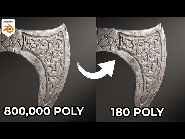 How to Transfer High poly details to Low poly object in Blender