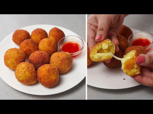 Potato Cheese Balls | Crispy Cheese Ball | Cheesy Potato Ball Recipe | Yummy