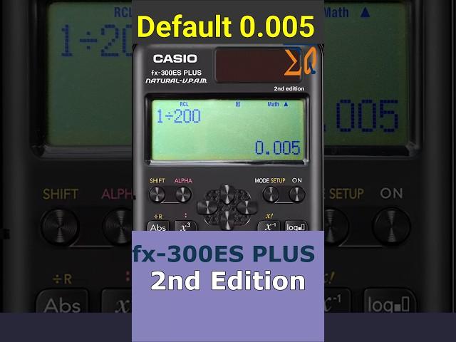 Set defaul 0.005 Casio FX-300ES Plus 2nd FX-300ESPLS2 #education #equaser #equasercalculator