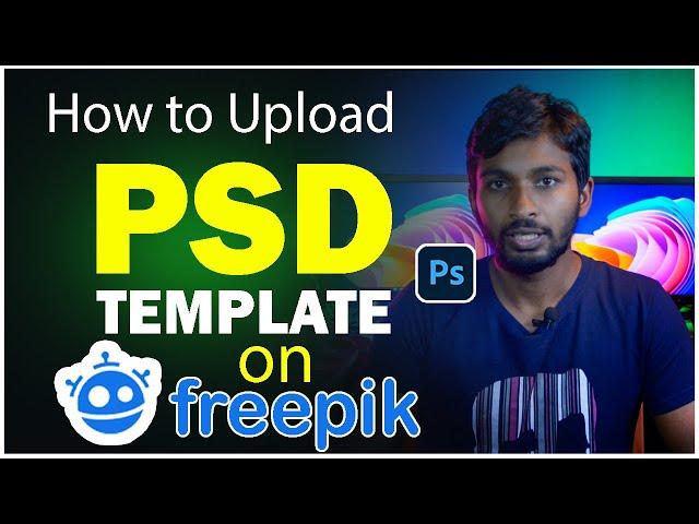 How to upload psd file on freepik | psd file ready for freepik | freepik contributor