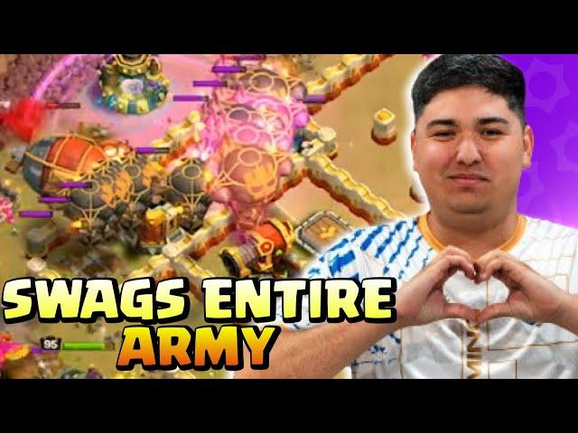 Rigotorres23 SWAG ENTIRE Balloon Army & Siege With HERO ATTACK (Clash of Clans)