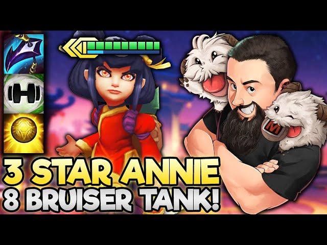 8 Bruiser - New Artifact 3 Star Annie Tank?! | TFT Inkborn Fables | Teamfight Tactics