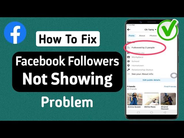 How To Fix Facebook Followers Not Showing Problem | Facebook Show Followers