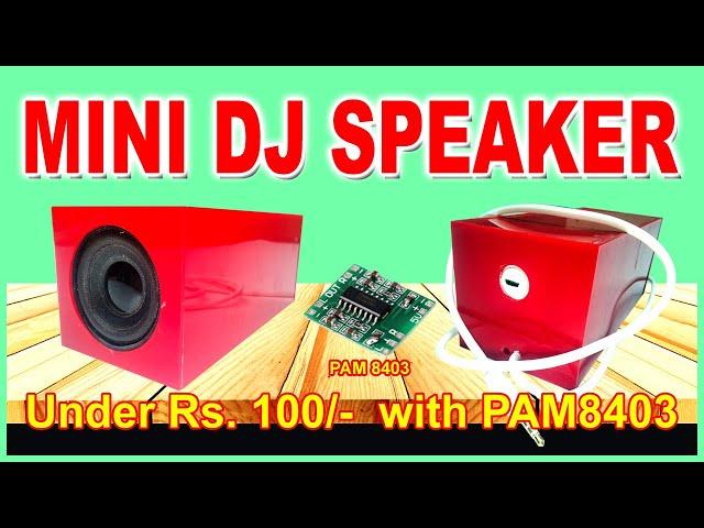 Mini DJ Speaker | डीजे स्पीकर | PAM 8403 | THE DIY HACKS