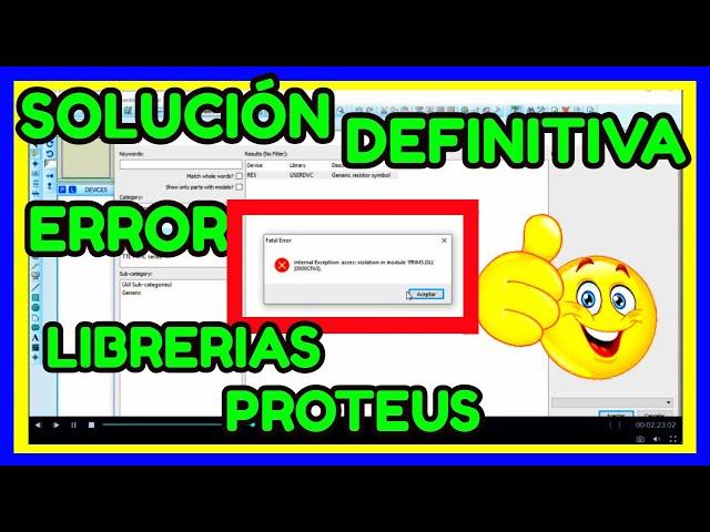  COMO solucionar ERROR libreria y CIERRE de PROTEUS (bien explicado)