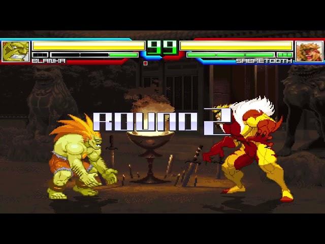 Blanka VS Sabretooth M.U.G.E.N. 4K60