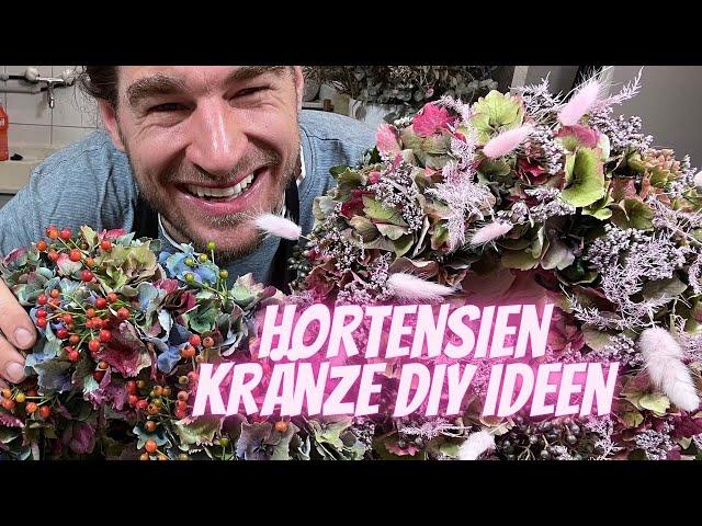 Hortensien Kränze DIY Inspirationen Herbst 2024