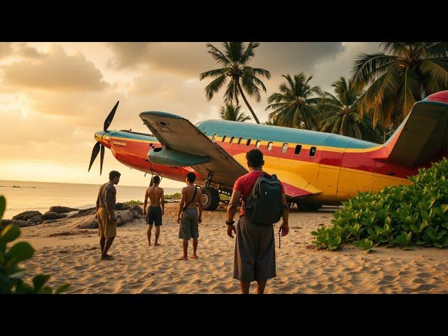 Their plane crashed and they are forced to fight for survival on a deserted island |Adventure Movie