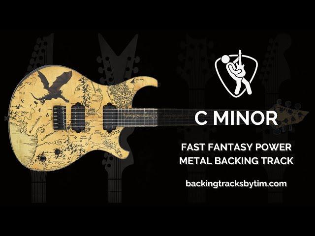 Fast Fantasy Power Metal Backing Track in C Minor | 140 BPM