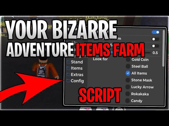 [YBA UPDATE] Your Bizarre Adventure Script Hack Auto Farm And Items Farm - Roblox 2024