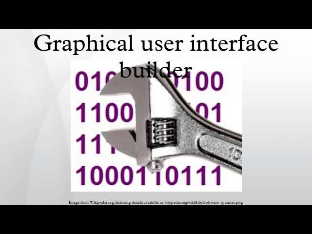 Graphical user interface builder