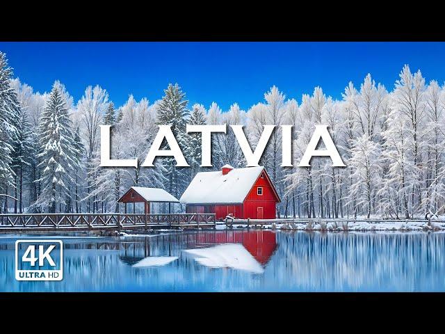 Winter in Latvia 4K - Breathtaking Tour of Snowy Landscapes, Frozen Forests, and Baltic Winter Charm