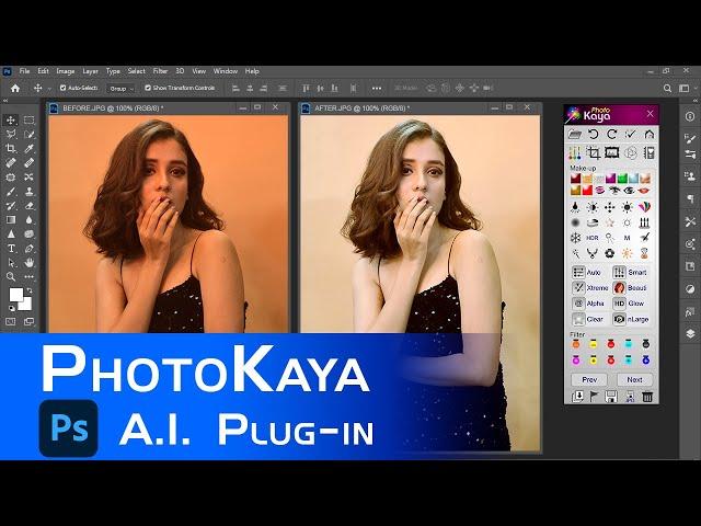 How to color grading a yellow dark image, with PhotoKaya | #photoediting #photoshoptutorial