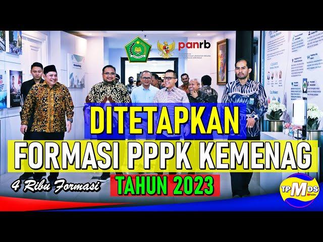 PPPK KEMENAG !!! DIBUKA SEPTEMBER RINCIAN FORMASI PPPK KEMENAG 2023