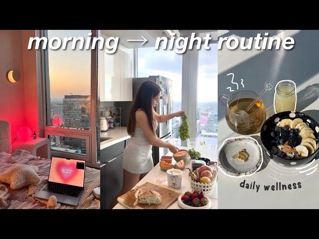 morning/night routine ᶻ 𝗓 𐰁  daily wellness, healthy habits, + self-care rituals