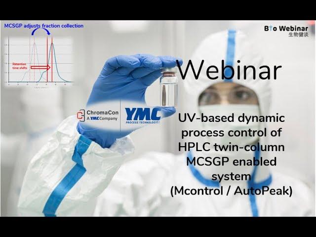 UV-based dynamic process control of twin-column HPLC system (AutoPeak)