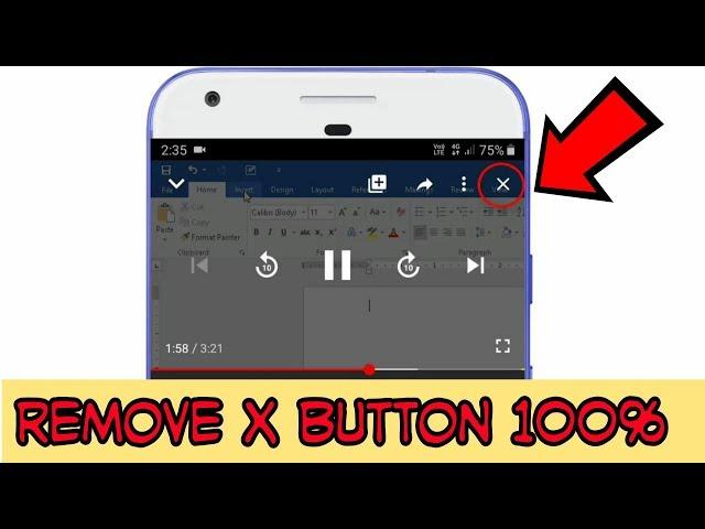 How to Remove X Button from YouTube