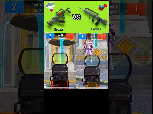 Groza vs FAMAS Comparison in PUBG Mobile #pubgmobile #bgmi #gaming #zodking #viralshorts #bgmiesport