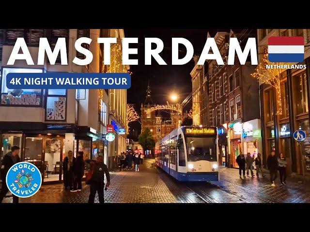 Step into Amsterdam's Enchanting Nightlife [4K] - October 2023