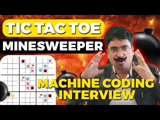 Tic Tac Toe Game in Javascript with Minesweeper | Mastering Machine Coding Interview Round