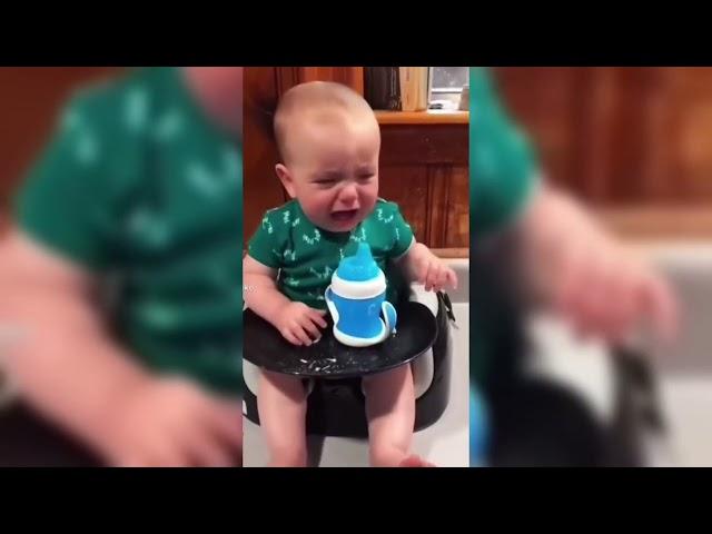 Cheese slice helps baby stop crying