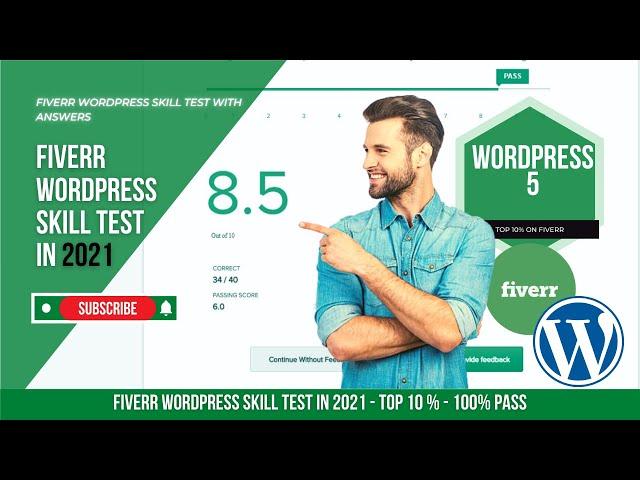 Fiverr WordPress 5.1 Skill Test With Answers 2021 - Top 10% | how to pass fiverr skill test