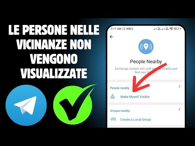 Come risolvere il problema delle persone nelle vicinanze di Telegram che non vengono visualizzate