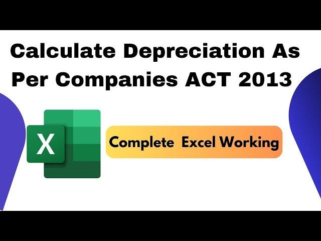 How To Calculate Depreciation As Per Companies ACT 2013 | Depreciation Chart As Per Companies Act