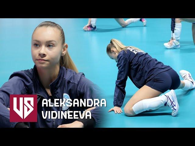 Aleksandra Vidineeva | Beautiful Volleyball Girl | Warming up