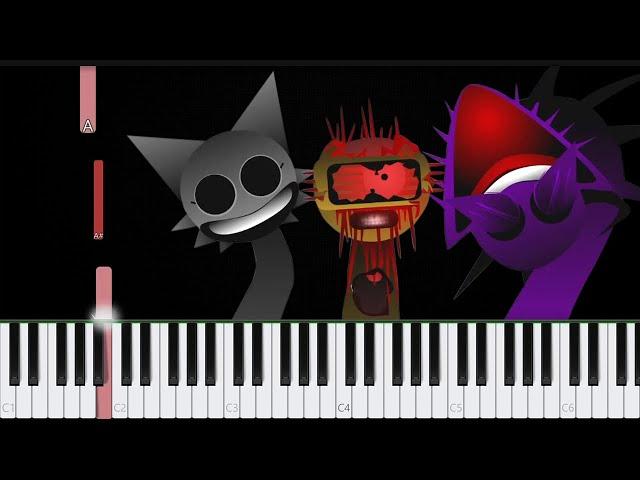 Incredibox Sprunki Phase 5 Sounds  Piano Tutorial