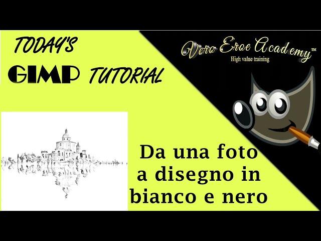 GIMP TUTORIAL (ITA) - DA FOTO A DISEGNO IN BIANCO E NERO